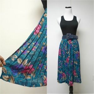 Alfred Dunner electric pleats floral skirt